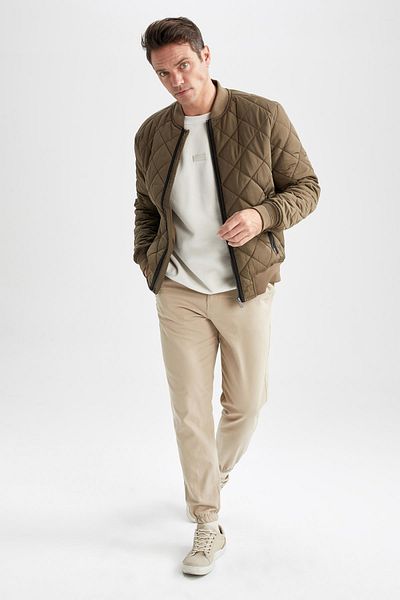 DeFacto Slim Fit College Collar Bomber Lined παλτό