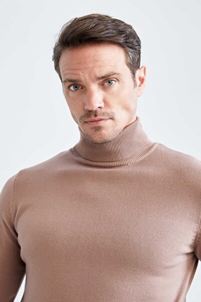 DeFacto Slim Fit Balıkçı Yaka Triko Kazak R1124az22wn