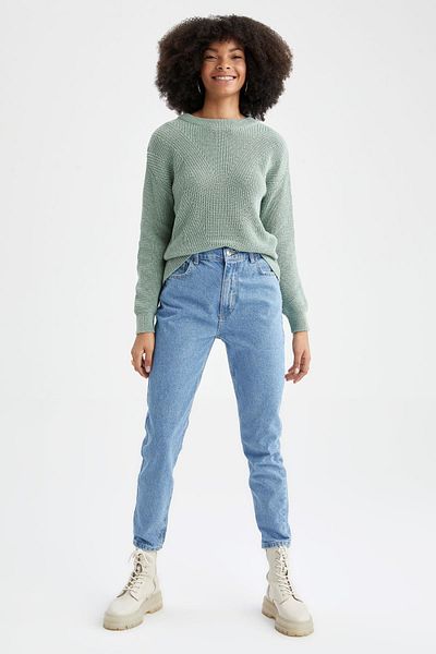 DeFacto Regular Fit Basic szalonikus fonott kötöttáru pulóver H6905az22au