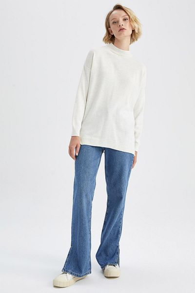 DeFacto Regular Fit Half Turtleneck Tunic S7514Az22Wn