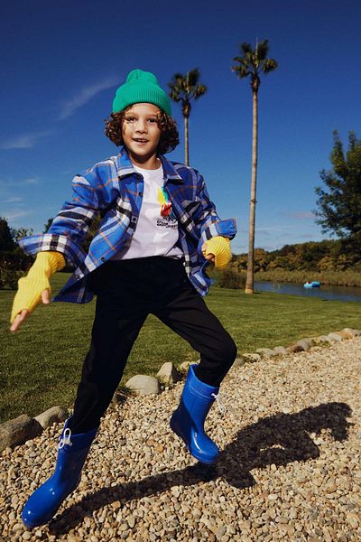 DeFacto Boy's Oversize Fit Long Sleeve Flannel Shirt