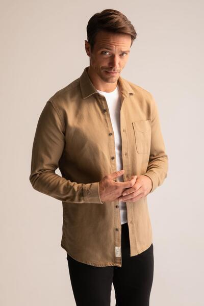 DeFacto Μακρυμάνικο πουκάμισο Basic Modern Fit