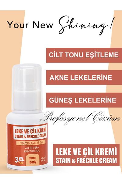 bs bubbles cosmetic 30 Spf Güneş Koruyuculu Onarıcı Leke Ve Çil Kremi Tüm Cilt Tipleri 60ml