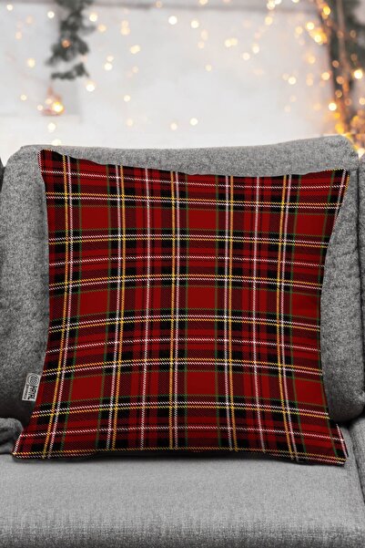 Hayal Dekoratif غطاء وسادة للديكور مطبوع رقميًا منقوش باللون الأحمر تحت عنوان...