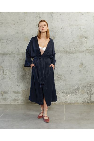 Towdoo Milky Way Long Kimono Cupro Dress