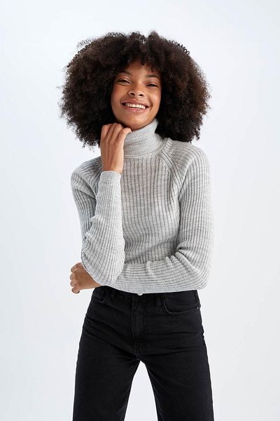 DeFacto Slim Fit Slim Cut Turtleneck Sweater X7912Az22Wn