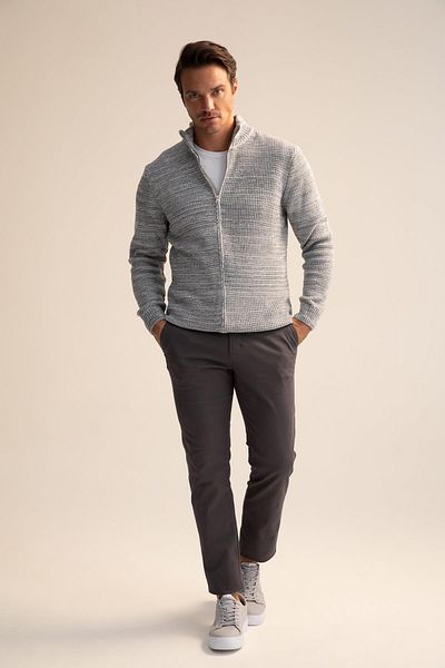 DeFacto Regular Fit Half Turtleneck Cardigan