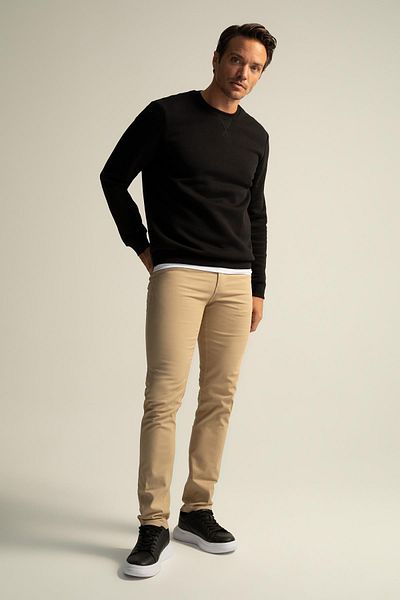 DeFacto Extra Slim Fit Basic Chino Trousers