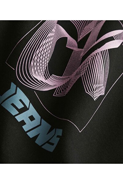 Calvin Klein Kadın Marka Logolu Uzun Kollu Rahat Siyah Sweatshirt J20J222344-BEH