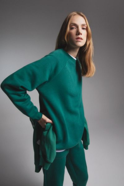DeFacto Silná mikina Oversize Fit Crew Neck Tkanina