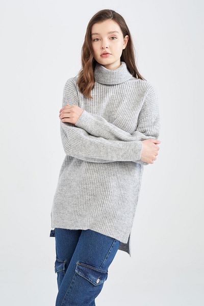 DeFacto Oversize Fit Turtleneck Tunic