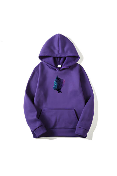 MAGORS SVART WEAR Grood Принт Бавовняна Капюшон Довгі Рукави Світшот