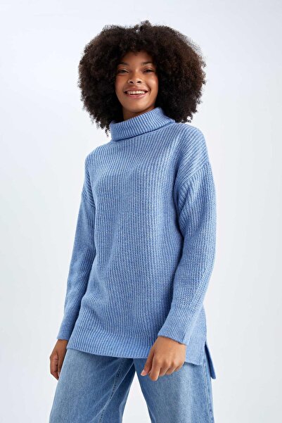 DeFacto Oversize Fit Balıkçı Yaka Tunik