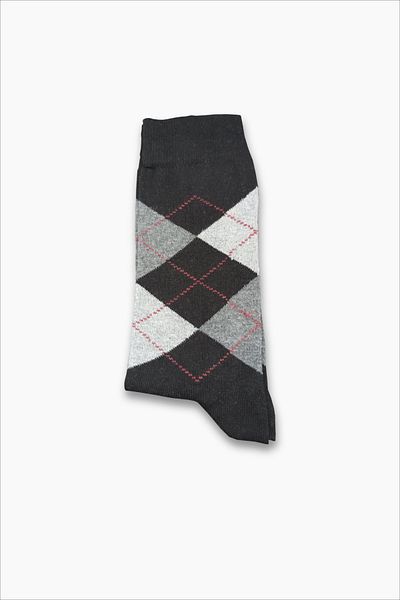 comstar Черни мъжки памучни шарени чорапи Argyle, мъжки чорапи, черни чорапи,