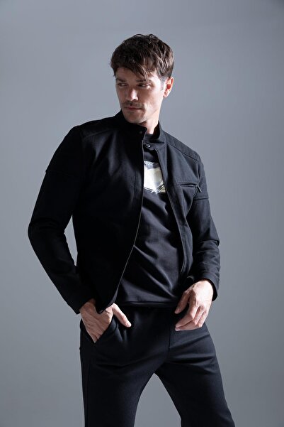 DeFacto Slim Fit Stand Collar Coat