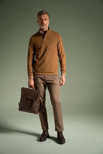 DeFacto Regular Fit Half Turtleneck Selanik Fabric Sweatshirt