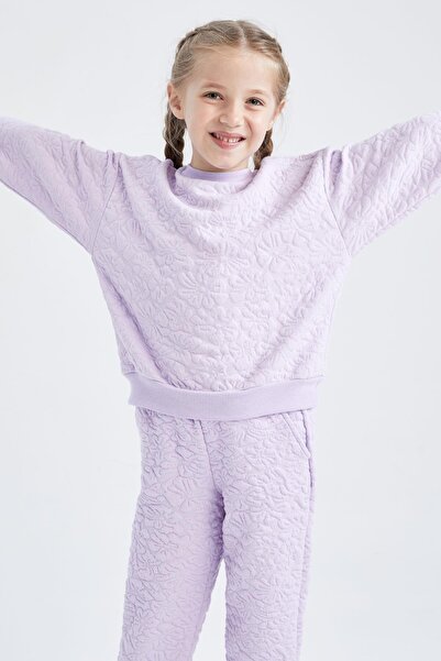 DeFacto Girl's Crew Neck Sweatshirt