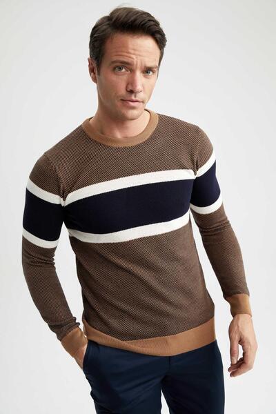 DeFacto Regular Fit Crew Neck Sweater