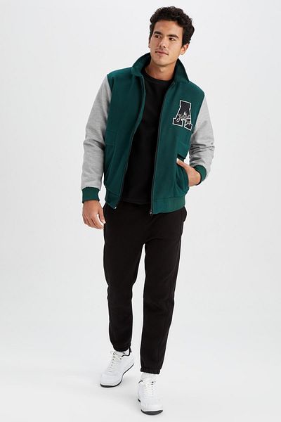 DeFacto Παλτό Bomber Stamp γιακά πουκαμίσου Oversize Fit