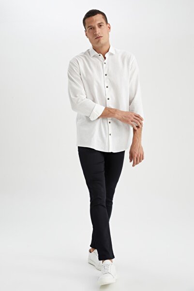 DeFacto Slim Fit Comfortable Trousers that Stretch in All Directions