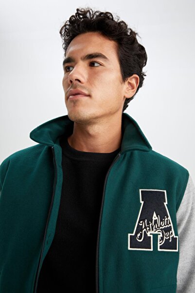 DeFacto Παλτό μπόμπερ με γιακά πουκάμισο με υπερμεγέθη εφαρμογή Y5896AZ22AU