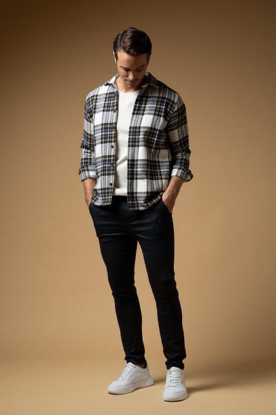 DeFacto Pohodlné kalhoty Slim Fit, které se roztahují ve všech směrech