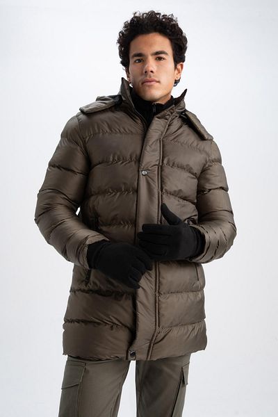 DeFacto Slim Fit kapucnis puffer kabát Parka