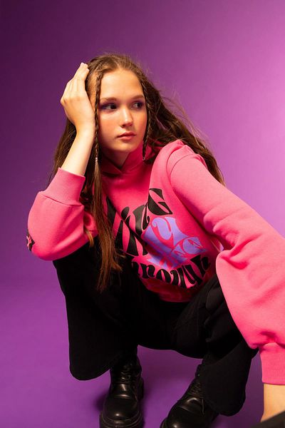 DeFacto Φούτερ Cool Oversize Fit Crew Λαιμόκοψη Χοντρό ύφασμα
