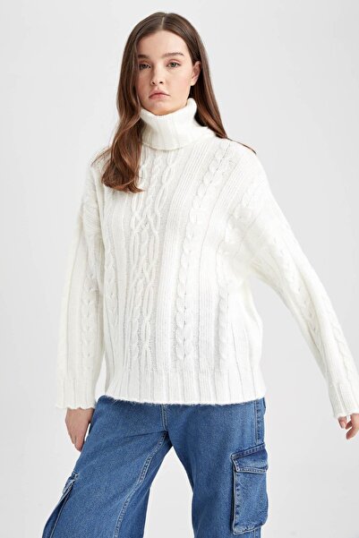 DeFacto Pulover cu gât supradimensionat