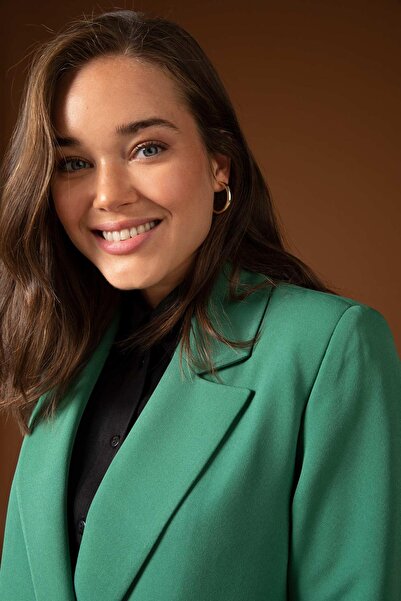 DeFacto Regular Fit Shirt Collar Blazer Jacket Y4402az22au