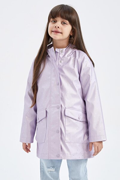 DeFacto Girl's Waterproof Hooded Raincoat Z0144a623sp