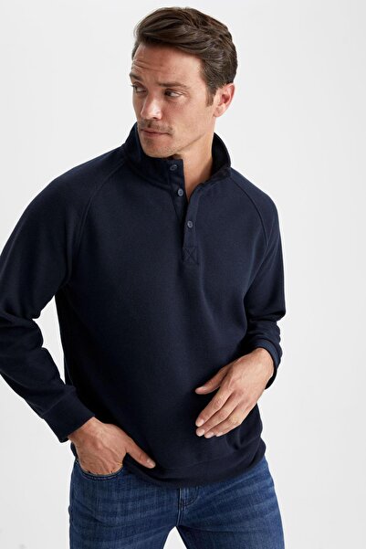 DeFacto Relax Fit Dik Yaka Sweatshirt