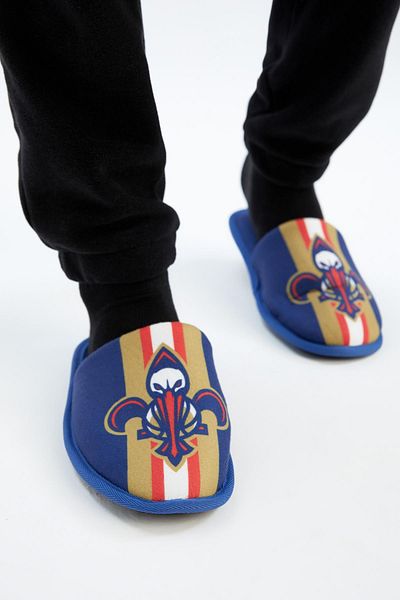 DeFacto New Orleans Pelicans Men's Winter House Slippers - Flat Sole