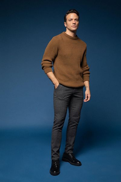 DeFacto Slim Fit Crew Neck Πλεκτό Πουλόβερ Z0055az22wn