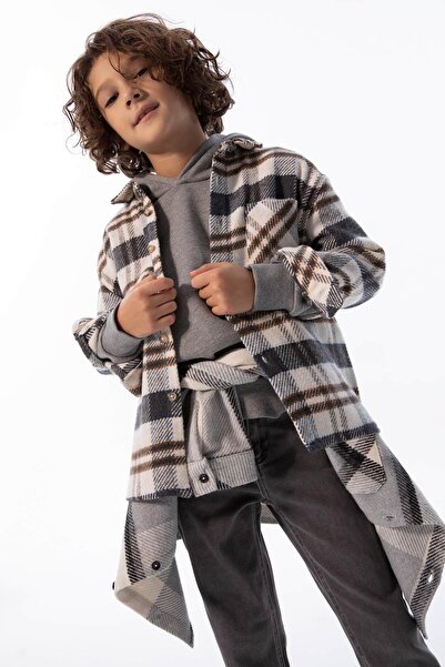 DeFacto Chlapecká oversize flanelová košile s dlouhým rukávem