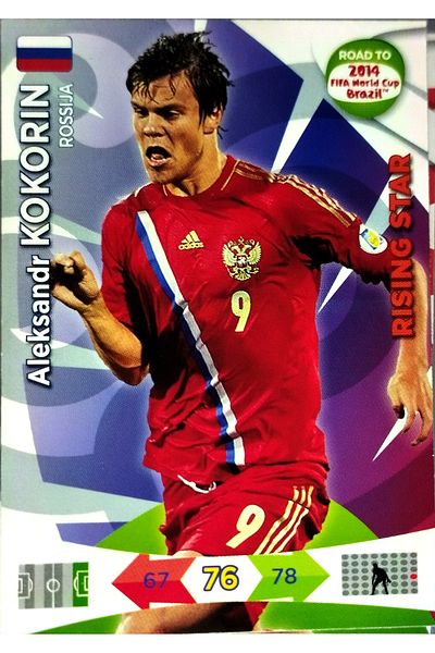 Panini ALEKSANDR KOKORIN RUSING STAR ROAD TO BRASIL