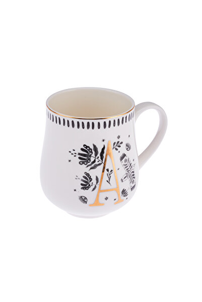 Emsan Artisan A Letter New Bone Mug 220 ml