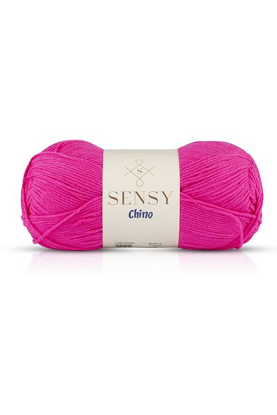 SENSY Chino Hand Knitting Twine Amigurumi Twine Πουλόβερ Μπλούζα Ζακέτα Γιλέκο Σχοινί Τουνίκ Σχοινί Φούξια Σχοινί 100 Gr - 330 M