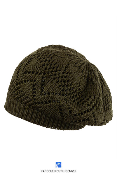 Kardelen Butik Denizli Beretă de pictor tricotată de înaltă calitate