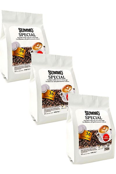 SUMMO Senseo Pod Special Pod Brown 108 Pieces (3x36 Pod)