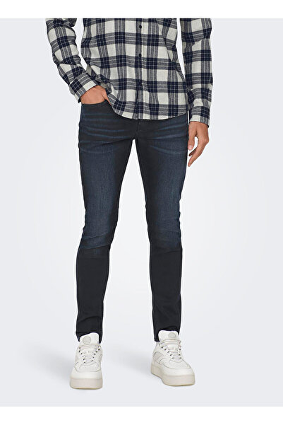Only & Sons Yüksek Bel Dar Erkek Denim Pantolon 22026814_ONSLOOM SLIM LIFE B....