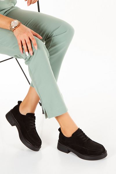 PASSAGE SHOES Γυναικεία Suede Δετάκια Oxford Καθημερινά Παπούτσια 4037