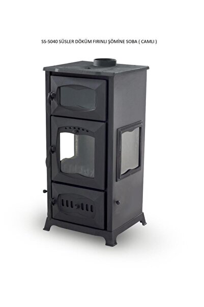 Süsler SS-5040 SÜSLER DÖKÜM FIRINLI ŞÖMİNE SOBA(CAMLI)