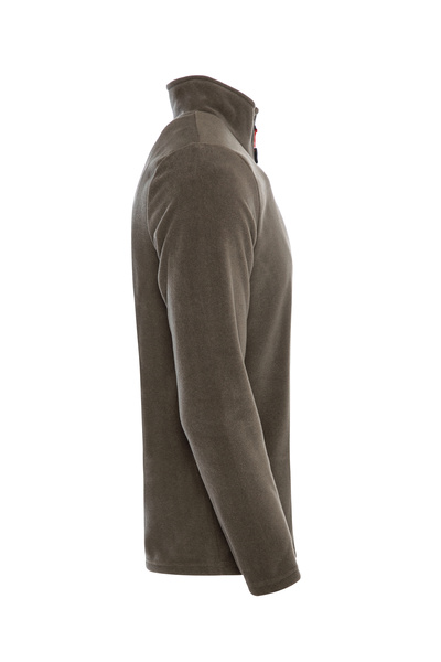 MAXIMILLIAN Ανδρικό φλις χακί χρώματος με μισό φερμουάρ Bato γιακά εξωτερικού χώρου