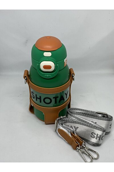 Shotay Double Drink - Double Cover 520 ml matara yeşil ST-8815