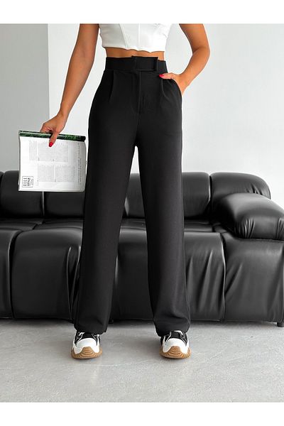 manolyabutik Velcro Women's Palazzo Trousers