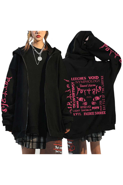 GALASHOP Melanie Martinez fermuarlı Hoodies Hip Hop model53