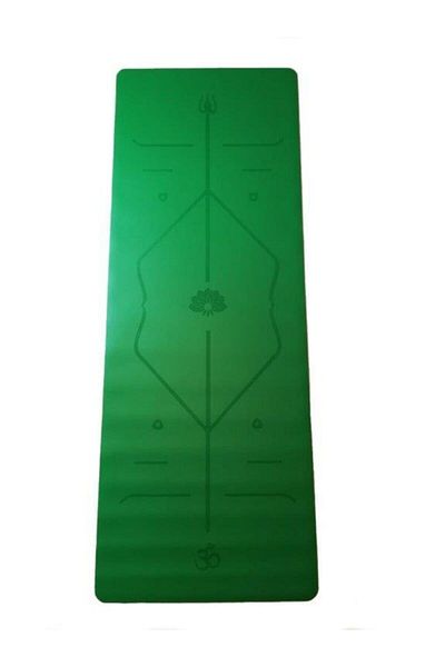 YogaTime Rubber Laser Line 3 Mm Green Yoga Mat
