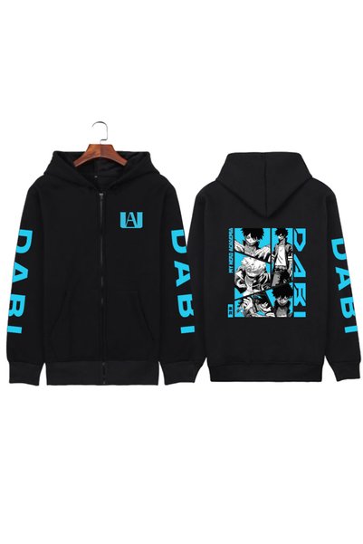 GALASHOP Unisex My Hero Academia Fermuarlı Hoodie Mod81