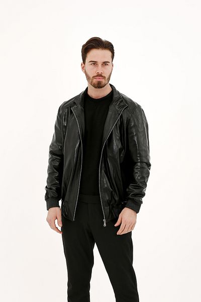 Tamer Tanca Men's Leather Leather Coat Leather Coat 797 2274 Erk Derimont Sk22/23